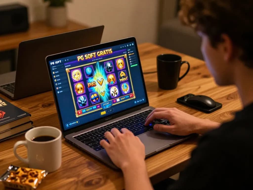 Terlibat dengan permainan slot online PG Soft Demo Gratis di laptop di rumah