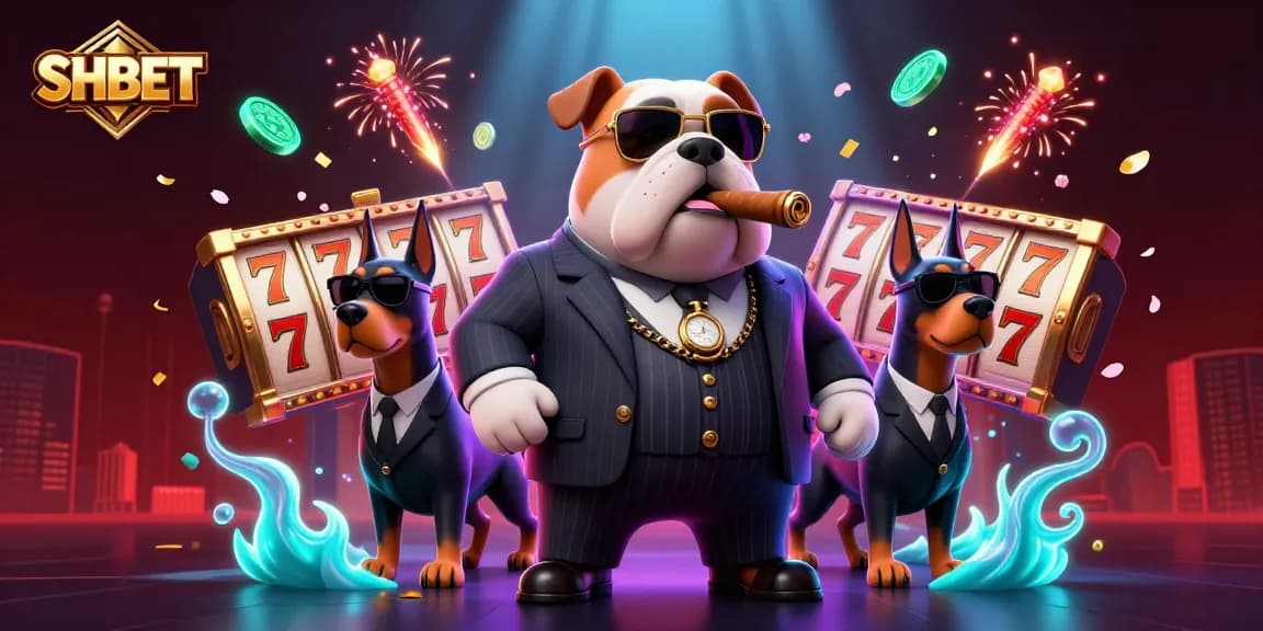 Engage in thrilling gameplay at SHBET with 3D characters and vibrant casino elements in an exciting scene.