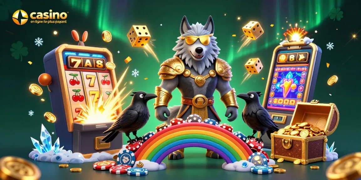 Vivez l'excitation de casino en ligne le plus payant avec Odin et ses corbeaux au milieu d'éléments de jeu épiques.