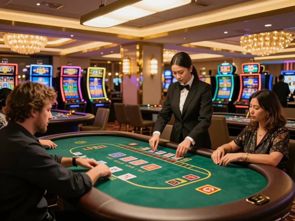 Players enjoying various games at SC88 casino floor with vibrant atmosphere and strategic gameplay.