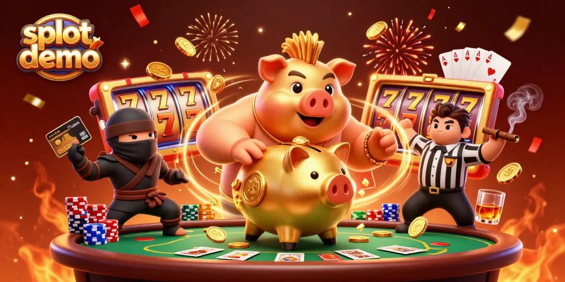 Permainan slot demo yang menarik dengan karakter unik dan suasana kasino yang meriah