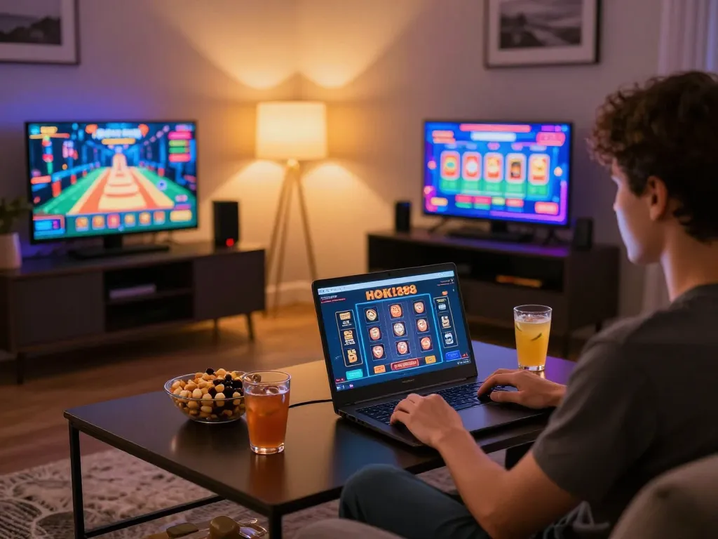 Rasakan permainan yang menarik di HOKI288, nikmati sesi permainan online yang nyaman di rumah.