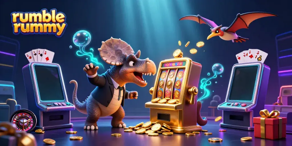 Players enjoy exciting moments in Rumble Rummy with dynamic gaming action and vibrant visuals.
