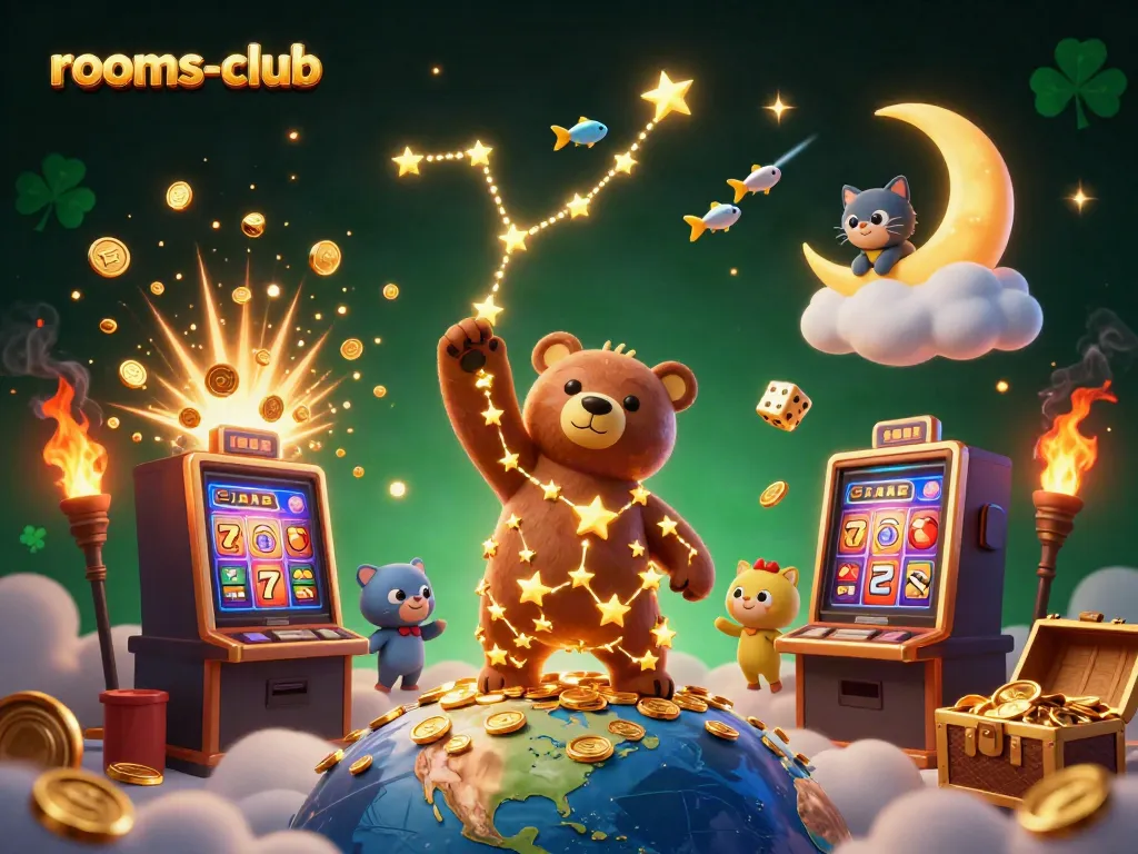 Menghadirkan suasana bermain di rooms-club dengan karakter kartun dan elemen kasino yang kaya.