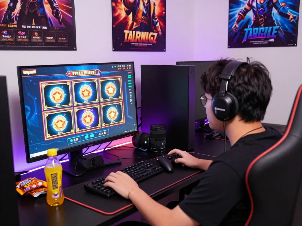 Pemain yang terlibat menikmati slot online laoban188 dalam suasana permainan yang penuh warna.