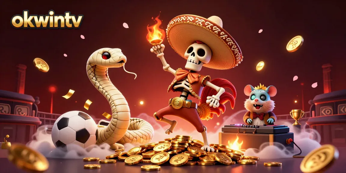 Okwintv showcases thrilling sports betting excitement with dynamic characters and rich 3D visuals.