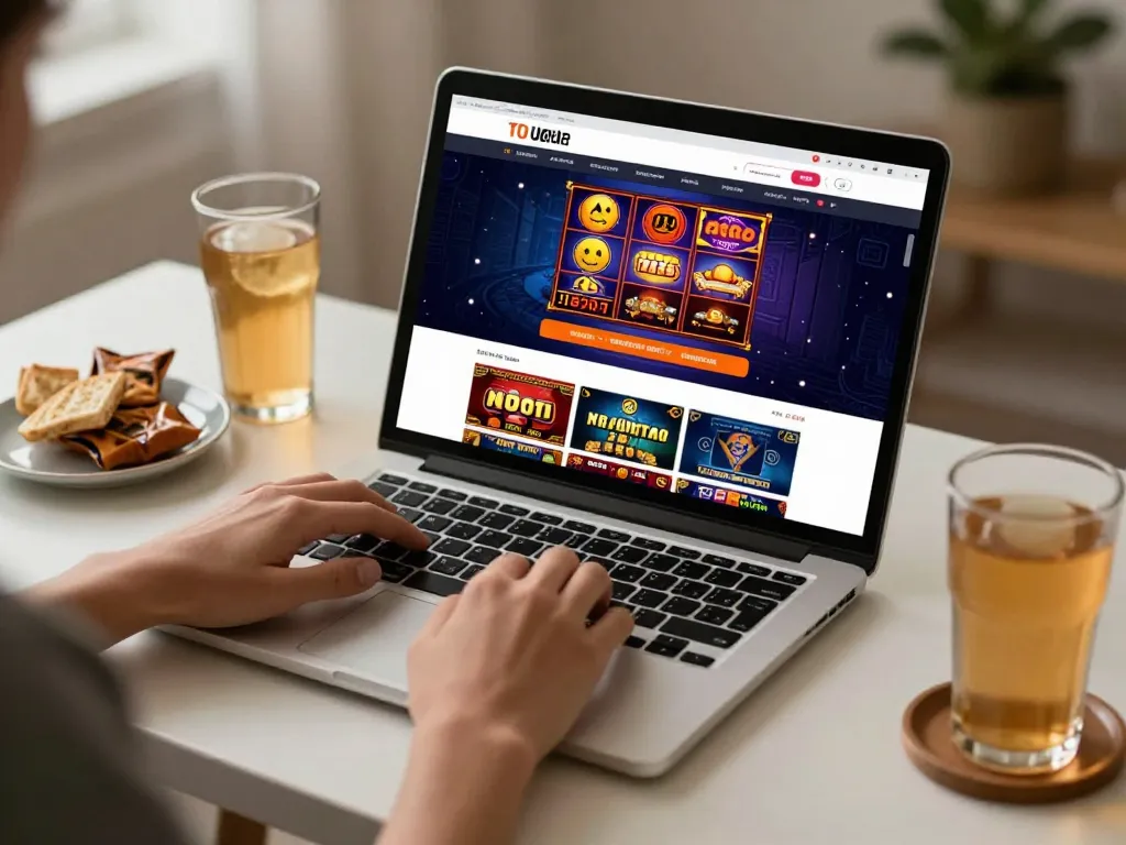 Engaging with TG88 online casino interface showcasing vibrant gaming options.