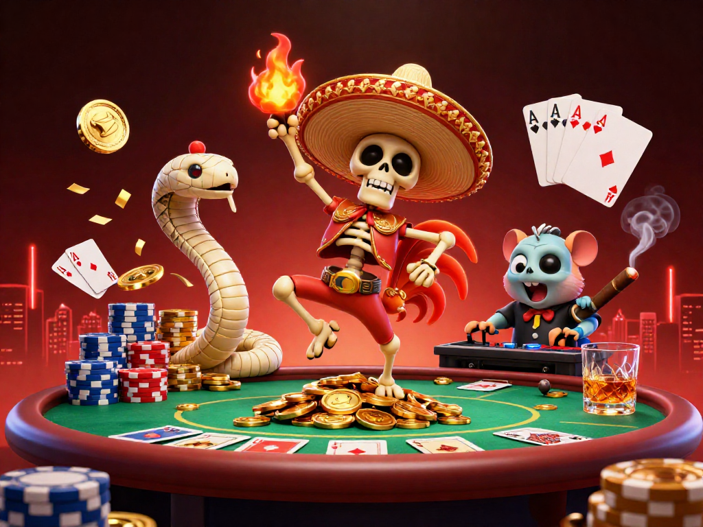 Experience thrilling gameplay with sga99 while a mariachi rooster leads a victory dance!