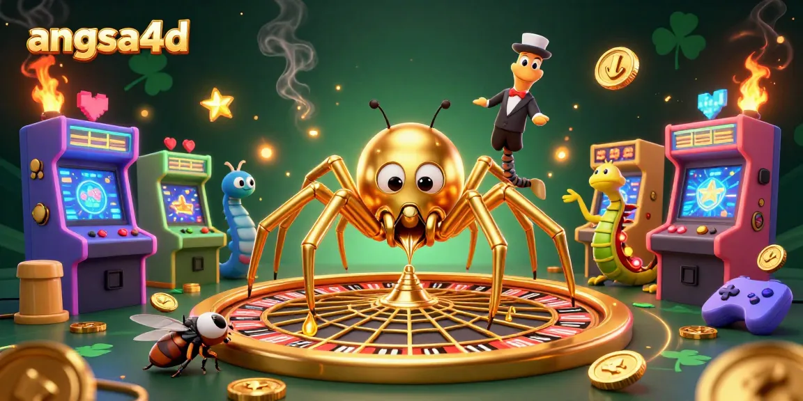Discover winning strategies in angsa4d with a golden spider croupier at a roulette wheel.