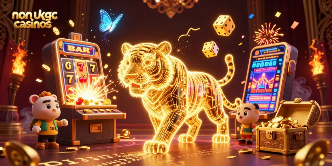 Engage in exciting non ukgc casinos with thrilling games and golden bonuses in a vibrant digital setting.
