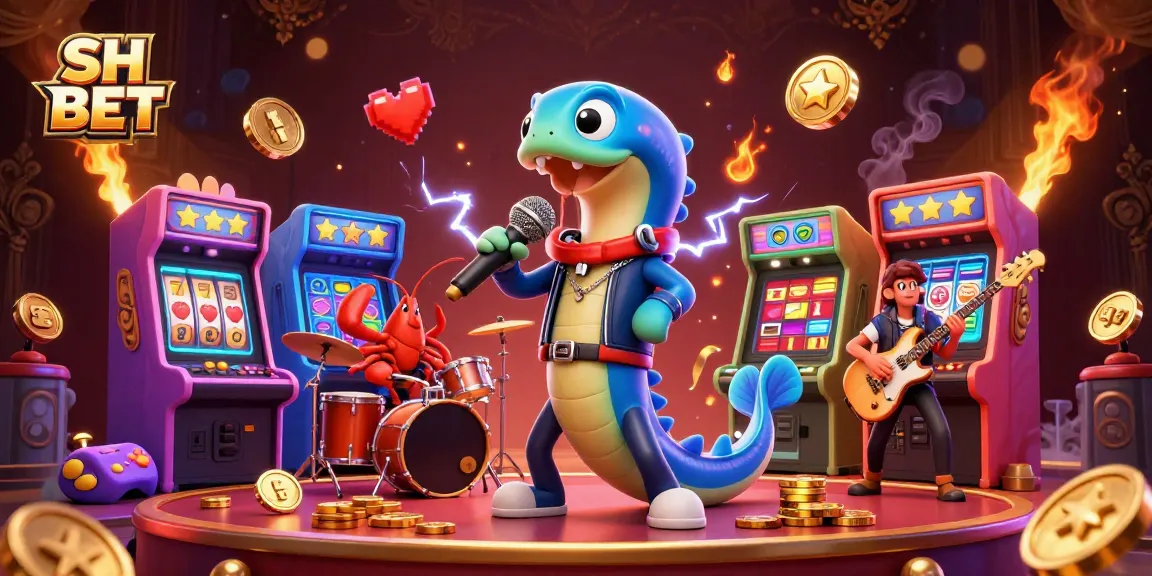Engage with SH BET's vibrant underwater casino featuring an electric eel DJ and captivating game elements.