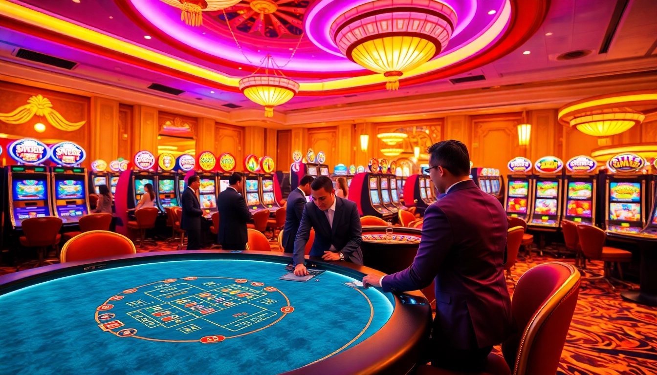 Experience the thrill of gambling at SODO-themed blackjack and roulette tables.
