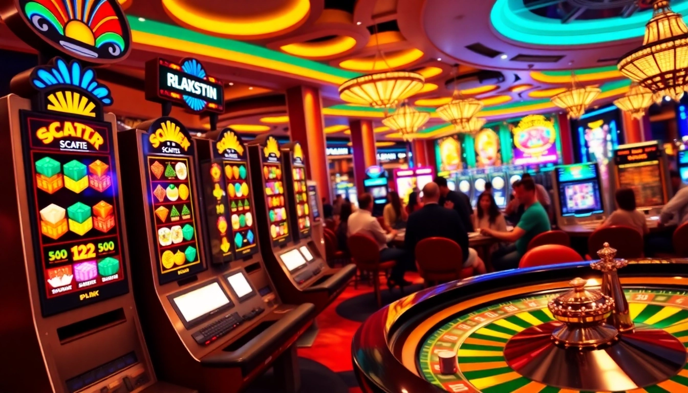 Situs nekatwin showcasing vibrant slot machines and exciting gambling action.