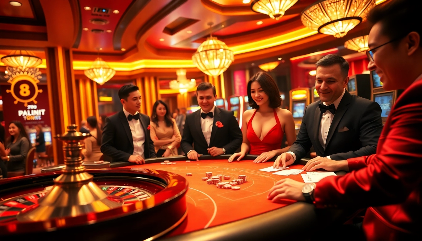 Rasakan sensasi Datuk Win di kasino mewah dengan meja roulette dan poker.