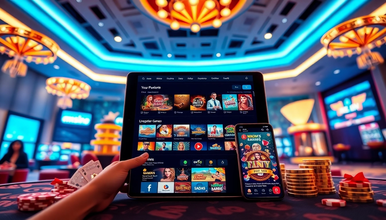 Dynamic online gambling platform showcasing https://mm88.co.in/ with casino games and sports betting.